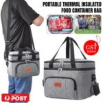 Cooler Bag Outdoor Portable Lunch Bag Thermal Insulated Food Container Bag NEW