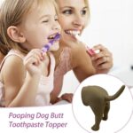 Cover Top Pooping Dog Butt Toothpaste Topper Toothpaste Cap Dispenser Squeezer - Image 5