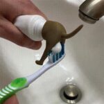 Cover Top Pooping Dog Butt Toothpaste Topper Toothpaste Cap Dispenser Squeezer - Image 7