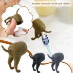Cover Top Pooping Dog Butt Toothpaste Topper Toothpaste Cap Dispenser Squeezer - Image 3