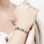 Crystal Diamond Bracelet Pain Relief Magnetic Therapy Braided Bangle Jewellry - Image 6