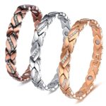 Crystal Diamond Bracelet Pain Relief Magnetic Therapy Braided Bangle Jewellry - Image 3