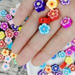 DIY 50x Flower Floral Clay Beads Mixed Colour Polymer Handmade Jewellery Making - Image 4