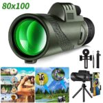 Day / Night Vision 80x100 Zoom HD Monocular Telephoto Monocular Telescope BAK4 - Image 6