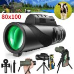 Day / Night Vision 80x100 Zoom HD Monocular Telephoto Monocular Telescope BAK4 - Image 7