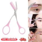 Eyebrow Trimmer Grooming Scissors Eyelash Thinning Shears Comb Brow Shaping Tool