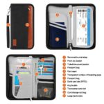 Family Travel Wallet Passport Holder w RFID Blocking Document Organizer Case - Image 6