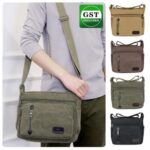 Fashion Men's Canvas One Shoulder Messenger Bag Messenger Bag Travel Men's Bag