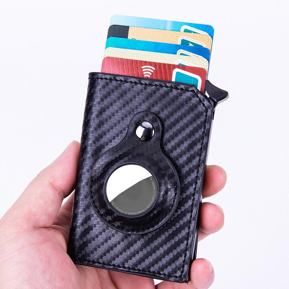 For Airtag Wallet PU Leather Credit Card Money Holder AirTag Case Air Tag Cover - Image 7