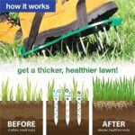 Garden Lawn Aerator Spiked Strapped Sandal Shoe Pair Fits All Heavy Duty - Image 3