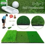 Golf Mat 3-in-1 Practice Mat Outdoor Indoor Training Mat Hitting Mat Driving Pad - Image 2