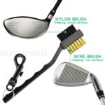 Golf Tool Reel Cleaning Brush Ball Groove Cleaner With Retractable Keyring Club - Image 4