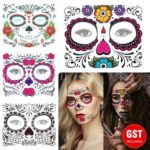 Halloween Face Adhesive Tattoo Sticker Festival Rave Party Funny Make Up