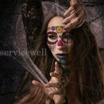 Halloween Face Adhesive Tattoo Sticker Festival Rave Party Funny Make Up - Image 2