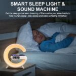 LED Lamp Smart G Bluetooth Speaker Wireless Charger RGB Alarm Clock Night Light - Image 4