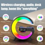 LED Lamp Smart G Bluetooth Speaker Wireless Charger RGB Alarm Clock Night Light - Image 7