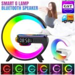 LED Lamp Smart G Bluetooth Speaker Wireless Charger RGB Alarm Clock Night Light