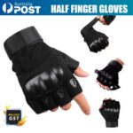 M/L/XL Tactical Half Finger Gloves FOR Army Military Driving Fitness Sports AU