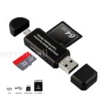 Micro USB OTG to USB 2.0 Adapter SD TF Micro Card Reader For PC Mobile Phone - Image 4