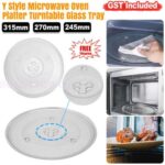 Microwave Plate Oven Turntable Parts Y Type Glass Tray Platter Dia 245/270/315mm