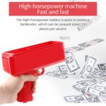 Money Shooter Playing Spray Cash Toy Gun Prop Bill Dispenser Shooter 100Pcs AU - Image 7