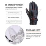 Motorbike Motorcycle Heated Gloves Warm Electric Rechargeable USB Waterproof NEW - Image 4