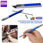 NEW 2SETS 2MM Blue Mechanical Leadholder Clutch Pencil W/ 12 x 2B 2mm Lead