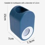 NEW Automatic Toothpaste Dispenser Wall-mounted Rack Toothbrush Holder Bathroom - Image 4