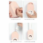 NEW Automatic Toothpaste Dispenser Wall-mounted Rack Toothbrush Holder Bathroom - Image 2