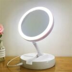 NEW Double Side Makeup Mirror Magnifying Folding Beauty with LED Light Bathroom - Image 7