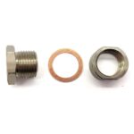 O2 Oxygen Sensor Bung Weld On Bung and Plug and Washer M18x1.5mm - Image 5