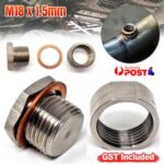 O2 Oxygen Sensor Bung Weld On Bung and Plug and Washer M18x1.5mm