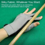 Open Finger Snooker Pool Gloves Portable Polyester Reusable Training Accessories - Image 4