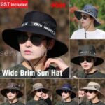 Outdoor UV Protection Sun Hat Wide Brim Cap Quick-Drying Hat for Fishing Hiking