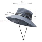 Outdoor UV Protection Sun Hat Wide Brim Cap Quick-Drying Hat for Fishing Hiking - Image 2