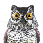 Owl Decoy Pigeon Crows Scarer Bird Deterrent Realistic Scarecrow Repeller Patio - Image 7