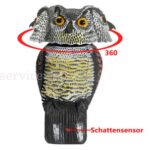 Owl Decoy Pigeon Crows Scarer Bird Deterrent Realistic Scarecrow Repeller Patio - Image 6