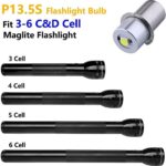 P13.5S Conversion Upgrade LED Bulb for Torch 3-12V/ 6-24V White Flashlight LED - Image 3