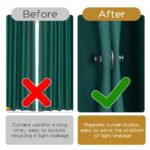 Pair Magnetic Curtain Clip Nail Free Button Buckle Clip Window Screen Decor AU - Image 7