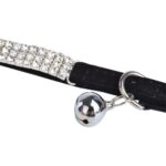 Pet Collar Suede Cat Kitten Puppy Safety Release Adjustable Rhinestone 4 colours - Image 7