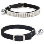 Pet Collar Suede Cat Kitten Puppy Safety Release Adjustable Rhinestone 4 colours - Image 5