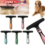 Pet Grooming Brush Self Cleaning Slicker Dog Cat Hair Removal Deshedding Tool AU