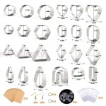 Polymer Clay Cutters Set Earring Making Mold Cutter Mould Cutters DIY 30/124x - Image 5