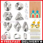 Polymer Clay Cutters Set Earring Making Mold Cutter Mould Cutters DIY 30/124x - Image 3
