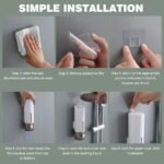 Press-Type Soap Liquid Dispenser Wall Mounted Hand Wash Shower Gel Shampoo 450ml - Image 5