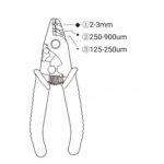 Professional Fibre Optic Stripper Insulated ire Stripper 3 Holes Stripping Tool - Image 7