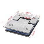 Reliable Glass Hinge with Adjustable Screw for Bathroom Shower Screens - Image 5