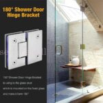 Reliable Glass Hinge with Adjustable Screw for Bathroom Shower Screens - Image 2