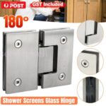 Reliable Glass Hinge with Adjustable Screw for Bathroom Shower Screens