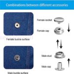 Reliable Snap Fastener Kit 203pcs Durable Snaps for Clothing Sewing and Mending - Image 6